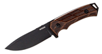 Woox Llc 128813 Woox BU.KNF001.02 Rock 62  4.25" Fixed Plain Black Mil-Spec Sleipner Steel Blade