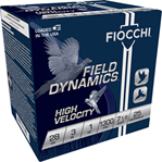 Fiocchi Ammunit 129247 Fiocchi 283HV75 Field Dynamics High Velocity 28 Gauge 3" 1 oz 7.5 Shot 25 Bx/10