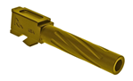 129785 Rival Arms RA20G101E Precision V1 Drop-In Barrel 9mm Luger 4.49" Gold PVD Finish