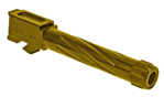 129793 Rival Arms RA20G202E Precision V1 Drop-In Barrel 9mm Luger 4.02" Gold PVD Finish