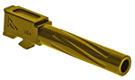 129795 Rival Arms RA20G203E Precision V1 Drop-In Barrel 9mm Luger 4.02" Gold PVD Finish
