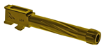 129797 Rival Arms RA20G204E Precision V1 Drop-In Barrel 9mm Luger 4.02" Gold PVD Finish