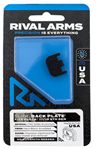 129821 Rival Arms RA43G004A Slide Back Cover Plate  Double Stack Black Anodized Aluminu