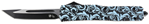 130572 Templar Knife MMDT231 Maiden Teal Gen II Slim 3.43" OTF Tanto Plain Black Oxide