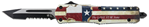 130590 Templar Knife STX-531 Texan Gen II Small 2.25" OTF Tanto Part Serrated Black Oxi