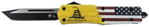 130592 Templar Knife LDTOM231 Don't Tread on Me Gen II Large 3.50" OTF Tanto Plain Blac