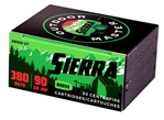 Sierra Bullets 130626 Sierra A810027 Outdoor Master  380 ACP 90 gr Jacket Hollow Point Sport Master 20
