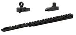 Xs Sight System 130848 XS Sights ML10045 Lever Rail Ghost Ring WS  Marlin 1894 1-Piece Black Anodized