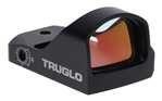Truglo 130990 TruGlo TG8100B2 Tru-Tec Sight & Mount Kit Black Hardcoat Anodized 23x17mm 3 MOA