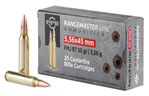 Tr&z Usa Tradin 131010 PPU PPRM5561M Rangemaster  5.56x45mm NATO 55 gr Full Metal Jacket Boat-Tail (FMJ