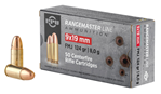 Tr&z Usa Tradin 131014 PPU PPRM9M Rangemaster  9x19mm 124 gr Full Metal Jacket (FMJ) 1000 Bx