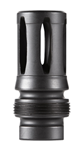 Dead Air Armame 131043 Dead Air DA122 Xeno Flash Hider Black Nitride 4140 Steel with 5/8"-24 tpi Thread