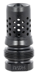 Dead Air Armame 131045 Dead Air DA124 Xeno Muzzle Brake Black Nitride 4140 Steel with 5/8"-24 tpi Threa