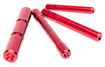 131272 Cross Armory CRG4PSRD 4 Pin Set Dimpled Extended Red 4140 Steel for Most Glock G