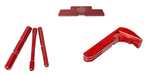 131280 Cross Armory CRG4OKRD 3 Piece Kit  Dimpled Pin Set, Extended Magazine Catch & Ex