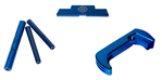 131282 Cross Armory CRG5OKBL 3 Piece Kit  Extended Blue Anodized Aluminum/Steel for Glo