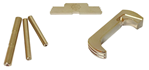 131284 Cross Armory CRG5OKSV 3 Piece Kit  Extended Glock 17,19,26,34 Gen5 Silver Anodiz