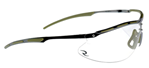 131536 Radians CSB1011CS Bravo Glasses 99.9% UV Rated Polycarbonate Clear Lens with Bla