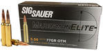 131563 Sig Sauer E556M420 Elite Match Grade  5.56x45mm NATO 77 gr Open Tip Match (OTM)