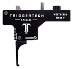 Triggertech 131760 TriggerTech WM5SBB13NBF Special  Weatherby Mark V Black PVD Single-Stage Flat 1-