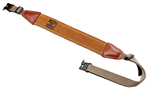 Hornady Mfg Co 132160 Hornady 99107 Universal Sling made of Brown Leather with Nylon Straps & Swivels