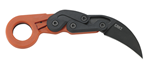 132330 Columbia River 4041O Provoke Orange 2.47" Folding Plain Black Stonewashed 1.4116