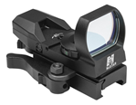 Ncstar / Vism 132549 NcStar D4BQ Red Dot w/Mount Black Anodized 1x24x34mm 3 MOA Illuminated Red Multi