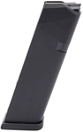 13256 Glock MF17017 Magazine G17/34 9mm 17rd Black Finish Packaged