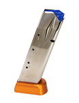 132673 CZ-USA 11163 OEM  Nickel with Orange Floor Plate Detachable 19rd 9mm Luger for C