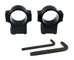 132676 CZ-USA 40088 Scope Ring Set  CZ 527 Dovetail 1" Tube Matte Black Aluminum