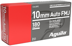 Aguila Ammuniti 132730 Aguila 1E102110 Centerfire Handgun  10mm Auto 180 gr Full Metal Jacket (FMJ) 50