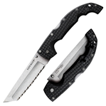 132870 Cold Steel CS29AXTS Voyager XL 5.50" Folding Tanto Serrated AUS-10A SS Blade/Bla