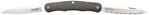 132873 Cold Steel CS54VPN Lucky  2.63" Folding Plain/Serrated S35VN SS Blade/Black Carb