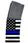 133003 Mission First Tactical EXDPM556-AMB1 Extreme Duty  Black with Blue Line American