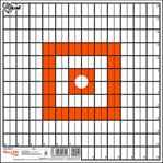 Allen 133279 EZ-Aim 15495 Paper Targets  Grid Paper Hanging 12" x 12" Orange/White 12 PK