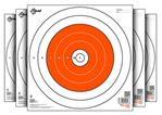 Allen 133280 EZ-Aim 15496 Paper Targets  Bullseye Paper Hanging 12" x 12" White/Orange 12 PK