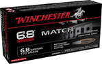 Winchester Ammu 133377 Winchester Ammo S68WM Match  6.8 Western 170 gr Sierra MatchKing Hollow Point Bo