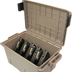 Mtm Molded Prod 133737 MTM Case-Gard TMCAK Ammo Can  7.62x39mm Rifle Dark Earth Plastic 9-30rd Mags
