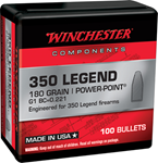 Winchester Ammu 133809 Winchester Ammo  Centerfire Rifle Reloading 350 Legend 180 gr Power-Point (PP) 1
