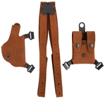 135691 Galco CL2-652 Classic Lite Shoulder System Natural Leather Shoulder S&W M&P Shie