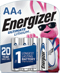 Rayovac (energi 135704 Energizer L91SBP-4.H3 AA Ultimate Lithium 1.5 volts Lithium