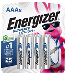 Rayovac (energi 135707 Energizer L92SBP-8.H3 AAA Ultimate Lithium 1.5 volts Lithium