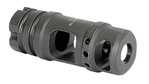 135884 Midwest Industries MIMB6 Muzzle Brake  Black Phosphate Steel with M14x1 LH Threa