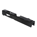 136100 Rival Arms RA-RA10P102A Precision Slide  with Front & Rear Serrations QPQ Black