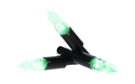 Gsm Outdoors 136397 NAP NAP-ILLNX-GR-3PK Thunderglo Illuminated Nock Crossbow Green Half Moon