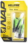 Gsm Outdoors 136412 NAP NAP-60-035 Quickfletch Hellfire Fletching White/Green/Green