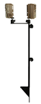 Gsm Outdoors 136440 Muddy MUD-MTCA-TCS03 Dual Game Camera Mount 19"-41" High Black Steel
