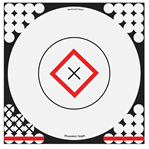 136554 Birchwood Casey 34195 Shoot-N-C Open-Sight Target Bullseye Adhesive Paper Target