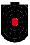 136560 Birchwood Casey 35609 Dirty Bird Silhouette Oval Oval Paper Target 12" x 18" 50