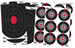 136561 Birchwood Casey 35725 Dirty Bird Combo Pack Silhouette/Bullseye Paper Target 12"